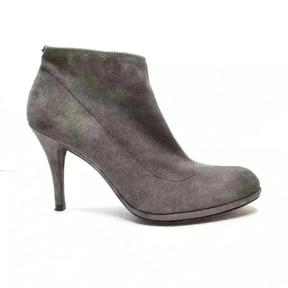 Stuart Weitzman Leather Suede Stretch Sock Booties Office Siren Corpcore - Picture 1 of 9